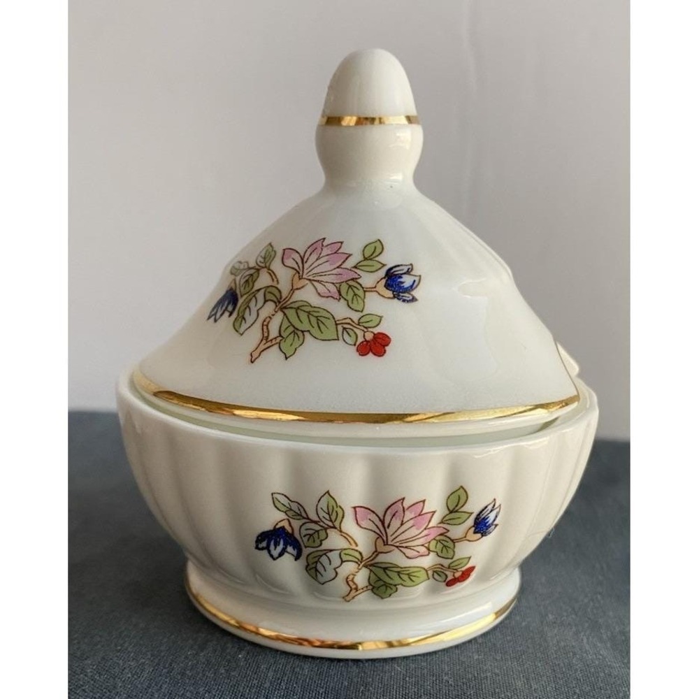 Vintage Mustard Jam Jar Royal Tara Harmony Made In Ireland Discontinued Pattern